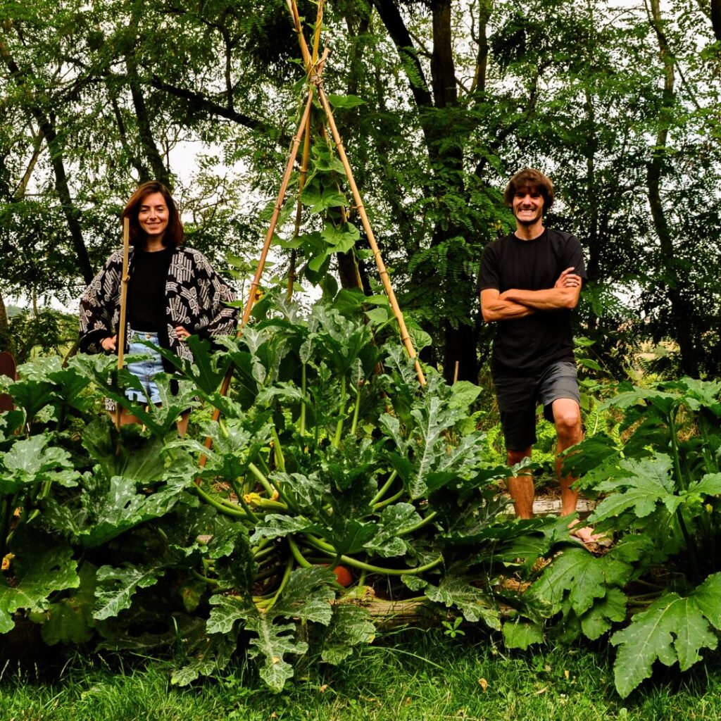potager permaculture couple