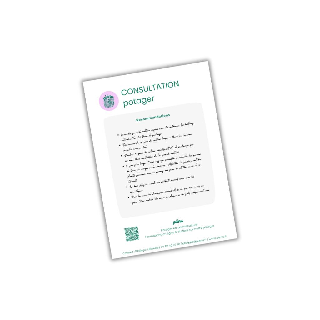 coaching potager fiche suivi